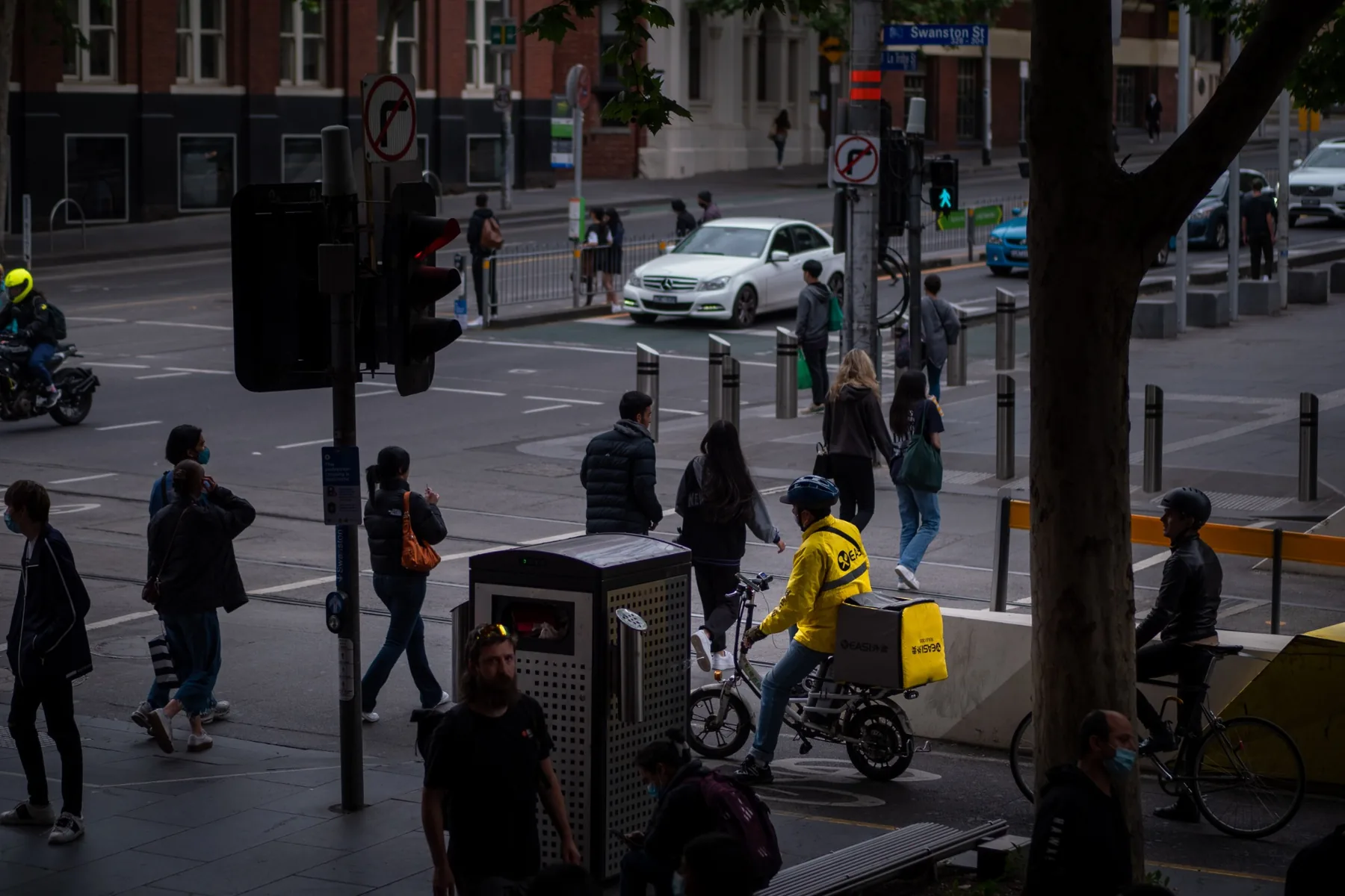 City street corner
